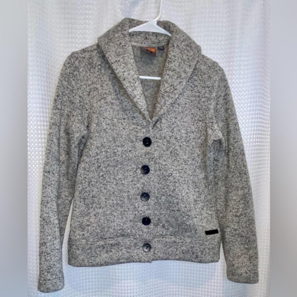 Merrell butonned gray shawl collar Jacket‎ size small
